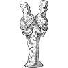 Estatueta de Pedra de um Deus (símbolo sagrado)