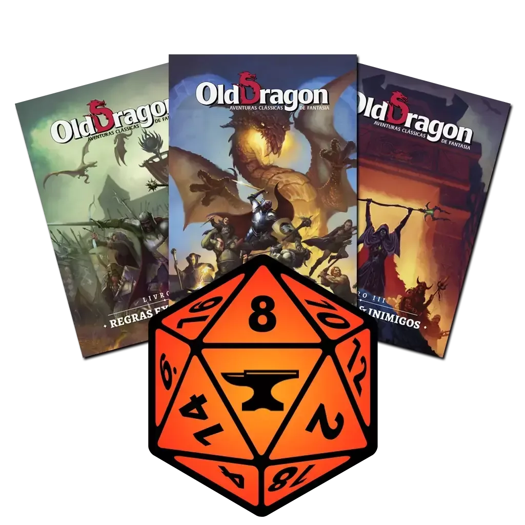 Old Dragon 2e Combo para Foundry VTT: Livro I Regras Básicas + Livro II Regras Expandidas + Livro III Monstros & Inimigos