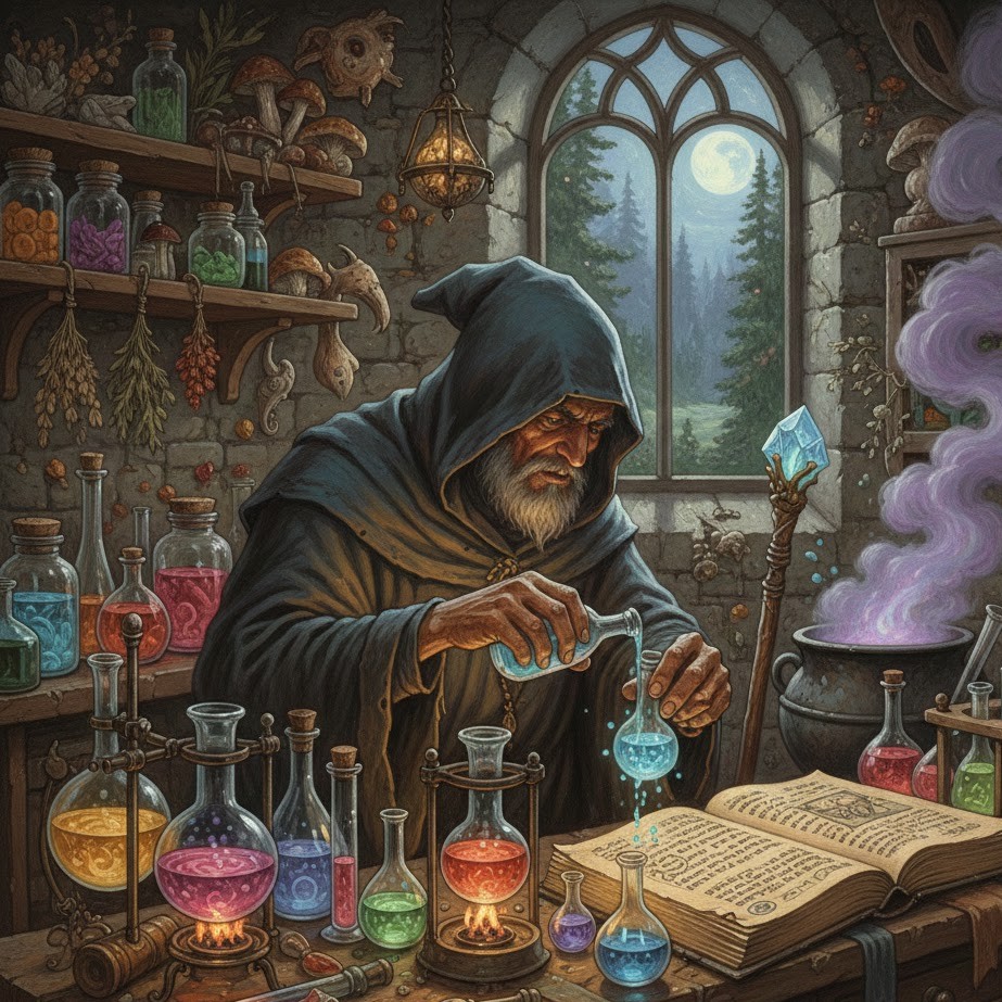 Pocionista - Especialização de Mago