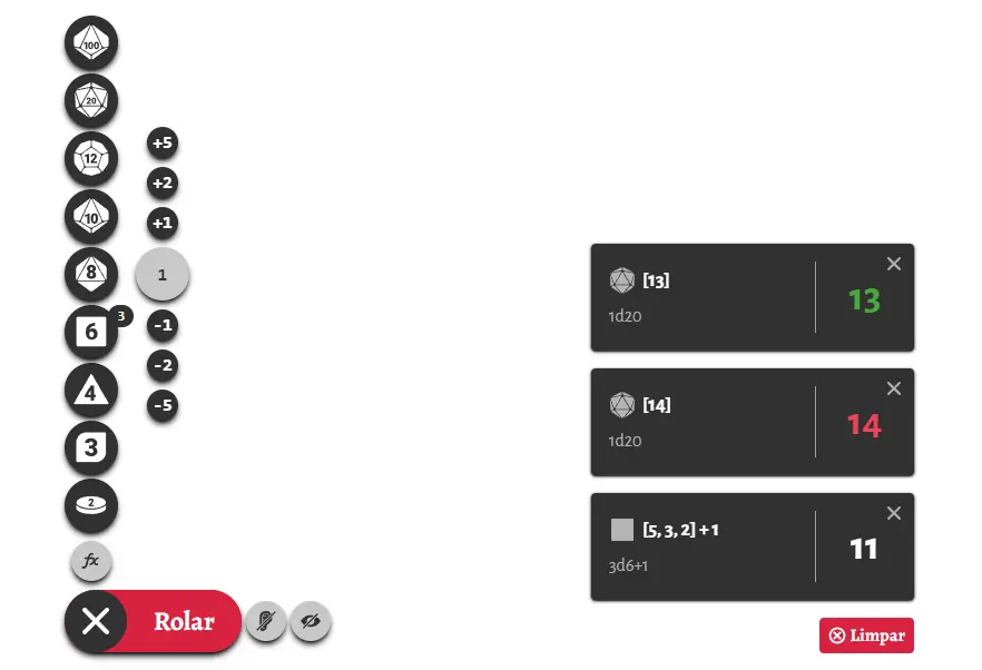 Rolagem de Dados