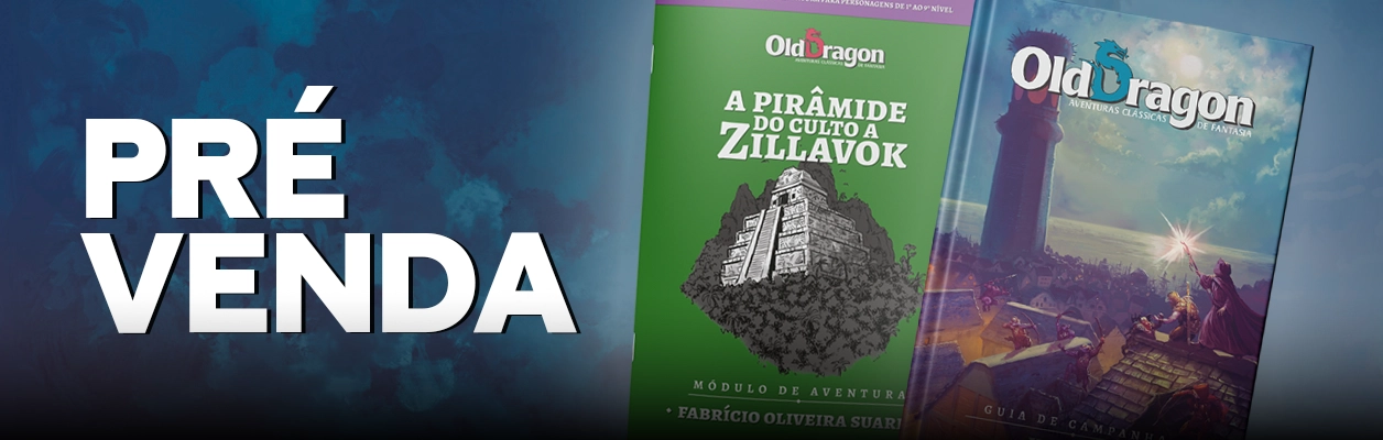 Pré-venda do Guia de Campanha Urbana e A Pirâmide do Culto a Zillavok (JA2)