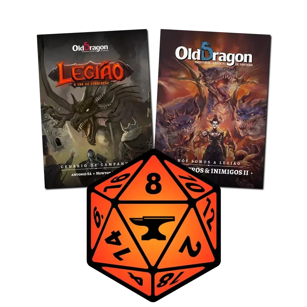 Old Dragon 2e Legião para Foundry VTT: Legião A Era da Desolação + Monstros & Inimigos II Nós Somos a Legião