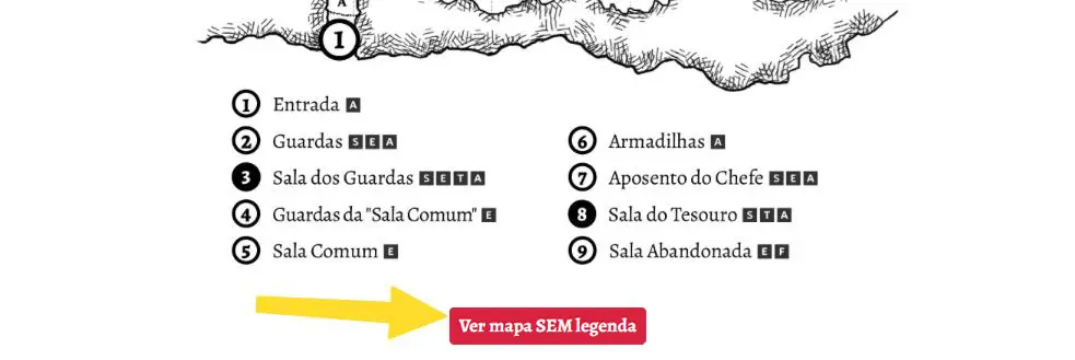 Botão "Ver mapa sem legenda"